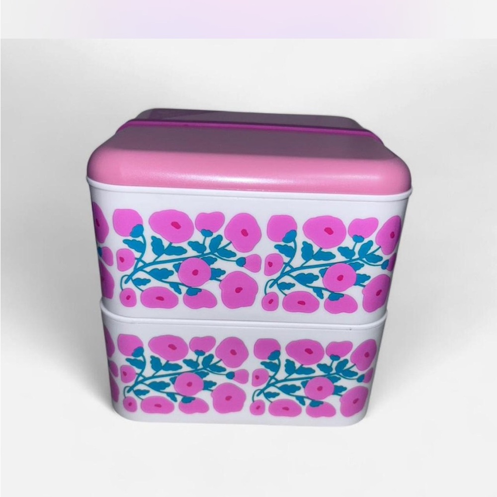 Studio Oh! Pink and White Floral Lunch Box